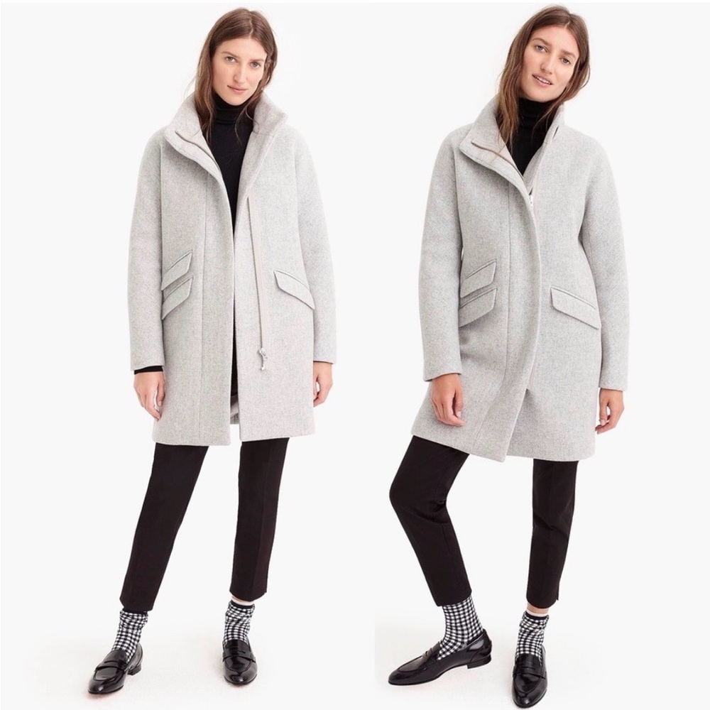 J. Crew Light Gray Women's Wool Coat